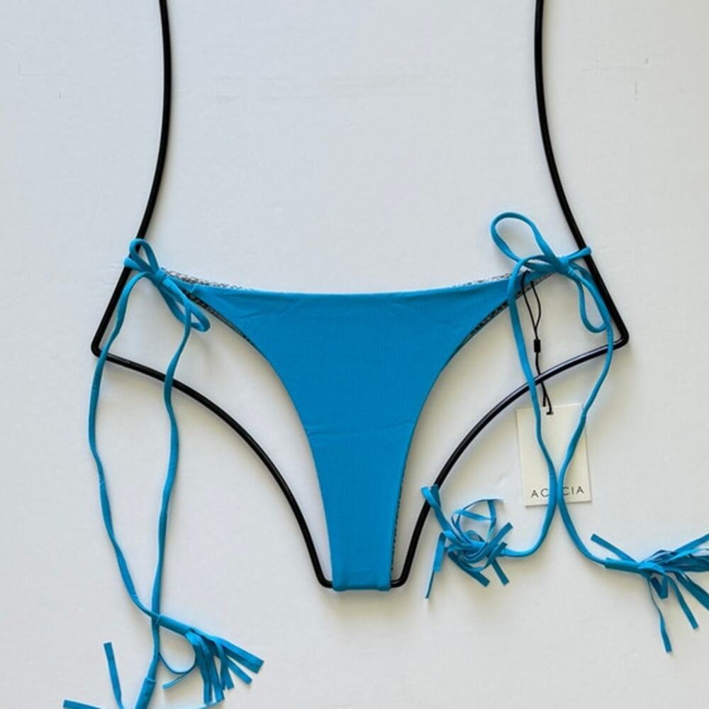 Acacia Swimwear Lauie Ribbed Bikini Bottom - Rocky's  - Tie Side - NWT